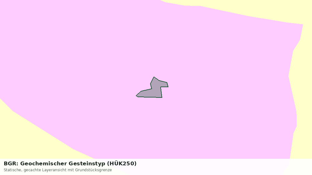 Statische Kartenansicht: BGR: Geochemischer Gesteinstyp (HÜK250)