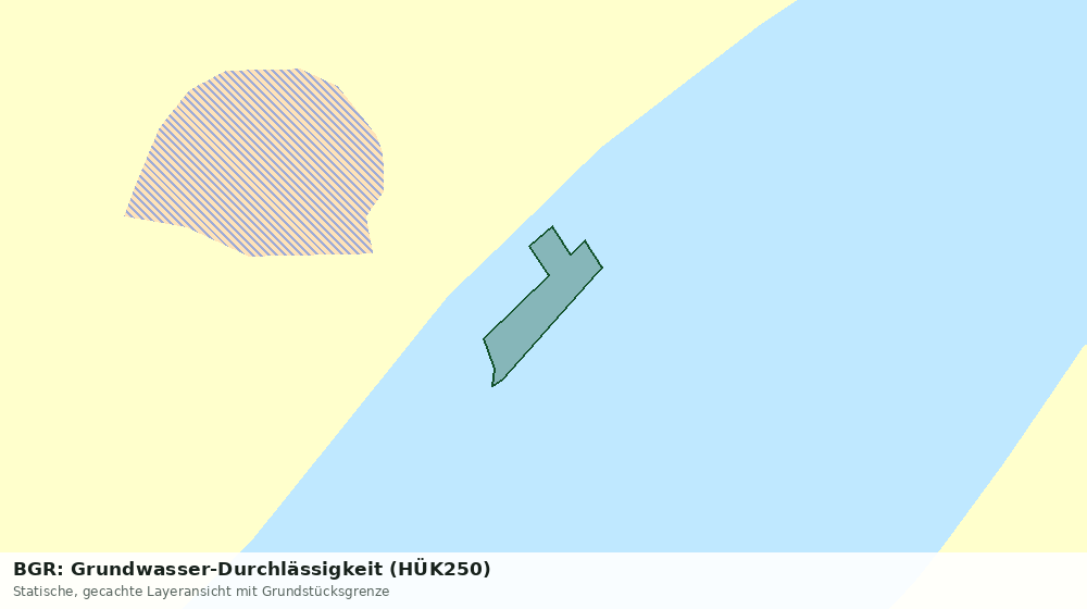Statische Kartenansicht: BGR: Grundwasser-Durchlässigkeit (HÜK250)