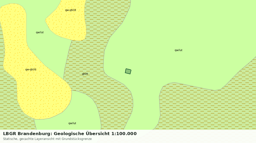 Statische Kartenansicht: LBGR Brandenburg: Geologische Übersicht 1:100.000