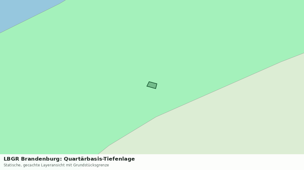 Statische Kartenansicht: LBGR Brandenburg: Quartärbasis-Tiefenlage