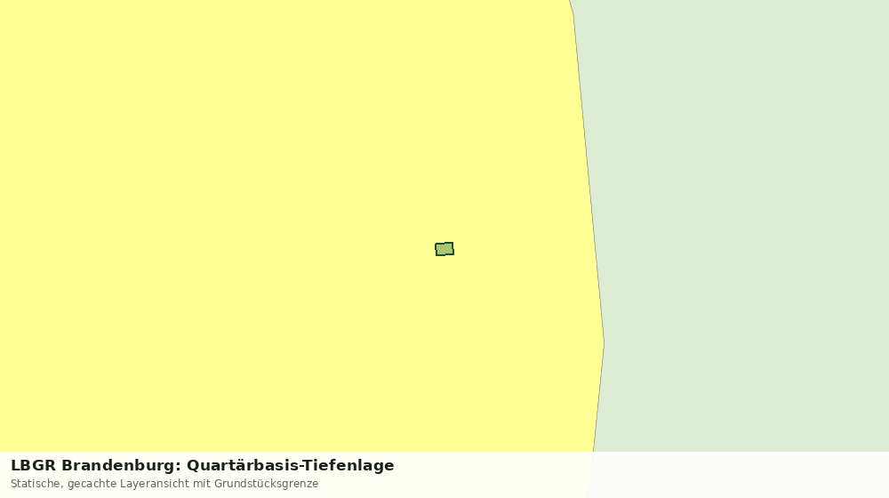 Statische Kartenansicht: LBGR Brandenburg: Quartärbasis-Tiefenlage