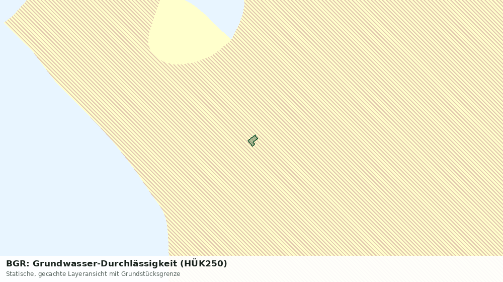 Statische Kartenansicht: BGR: Grundwasser-Durchlässigkeit (HÜK250)