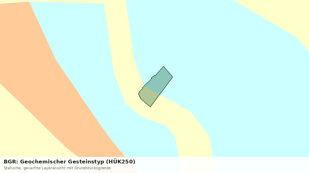 Statische Kartenansicht: BGR: Geochemischer Gesteinstyp (HÜK250)