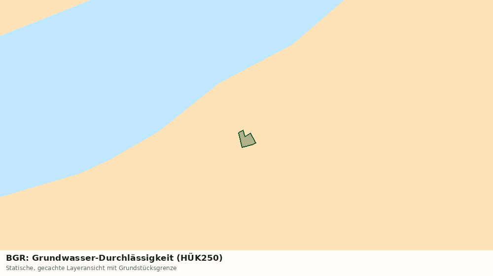 Statische Kartenansicht: BGR: Grundwasser-Durchlässigkeit (HÜK250)