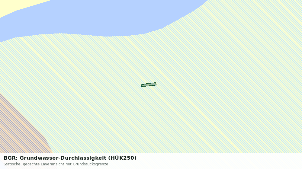 Statische Kartenansicht: BGR: Grundwasser-Durchlässigkeit (HÜK250)