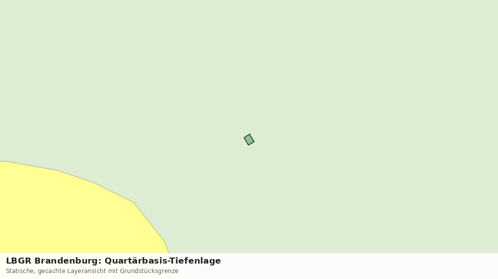 Statische Kartenansicht: LBGR Brandenburg: Quartärbasis-Tiefenlage