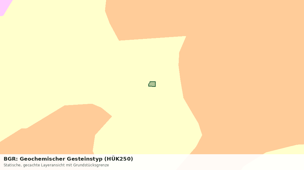 Statische Kartenansicht: BGR: Geochemischer Gesteinstyp (HÜK250)