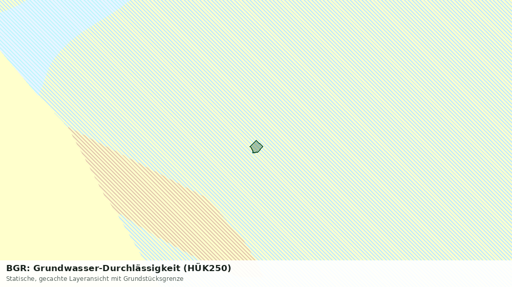 Statische Kartenansicht: BGR: Grundwasser-Durchlässigkeit (HÜK250)