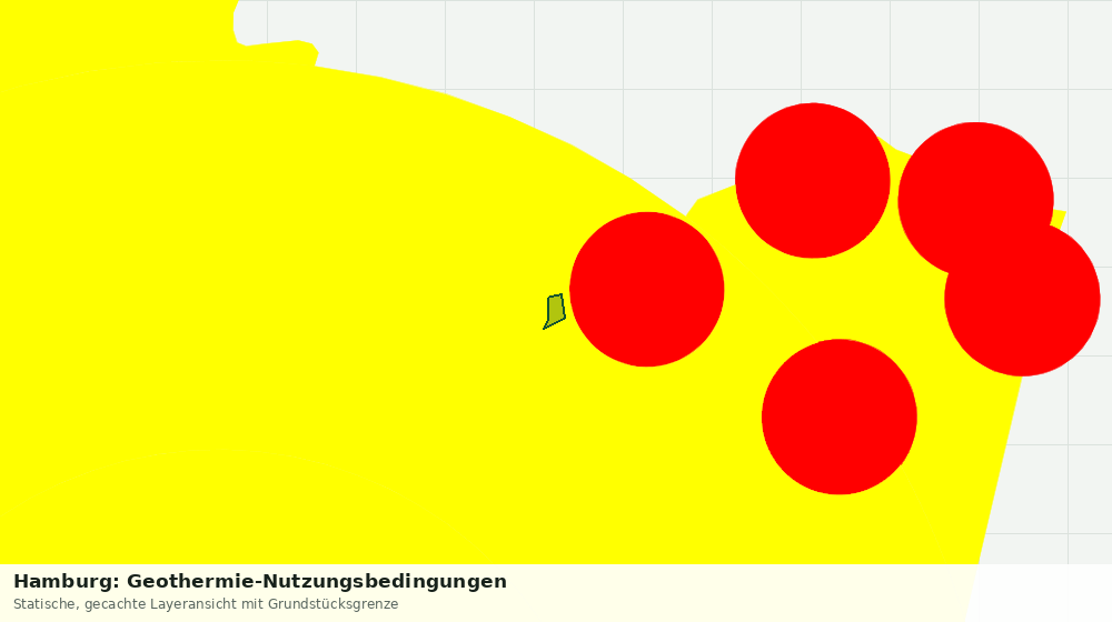 Statische Kartenansicht: Hamburg: Geothermie-Nutzungsbedingungen