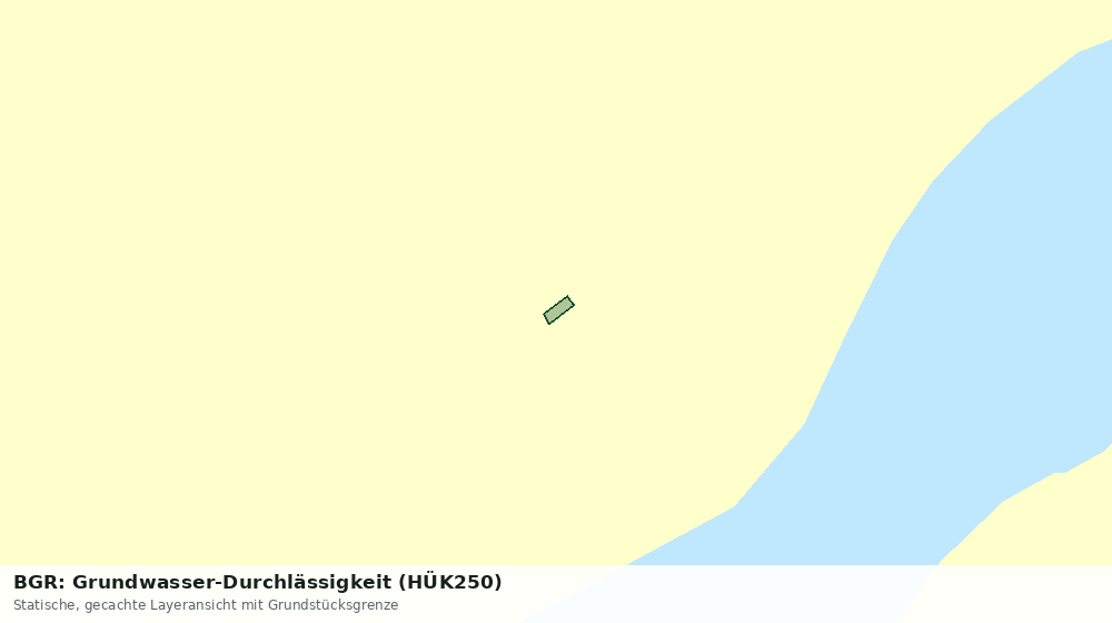 Statische Kartenansicht: BGR: Grundwasser-Durchlässigkeit (HÜK250)