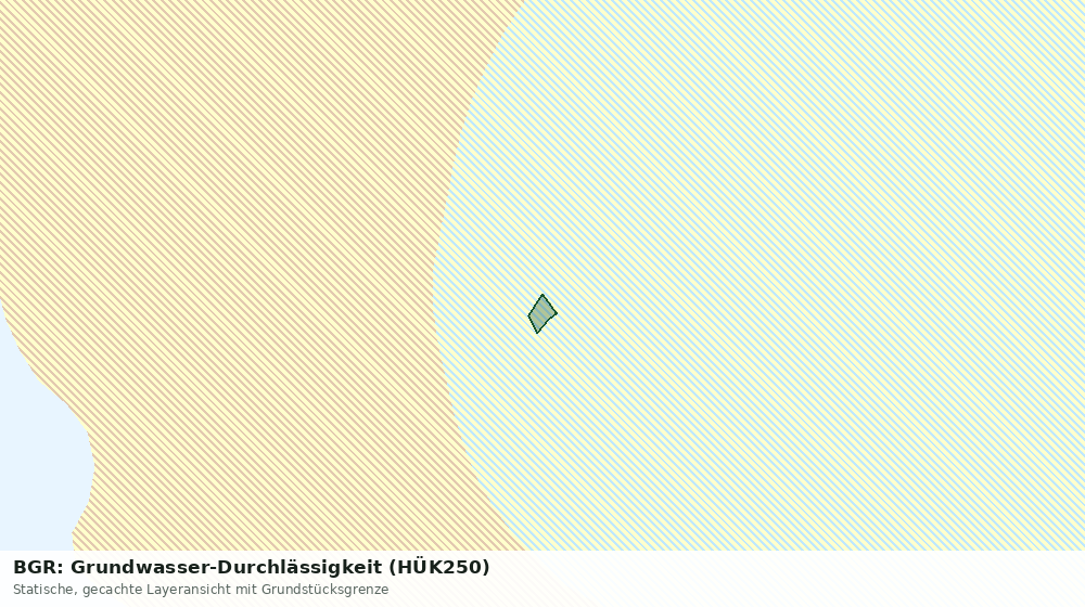 Statische Kartenansicht: BGR: Grundwasser-Durchlässigkeit (HÜK250)