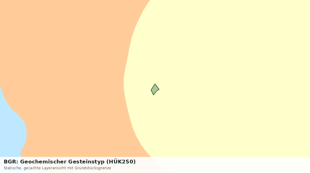 Statische Kartenansicht: BGR: Geochemischer Gesteinstyp (HÜK250)