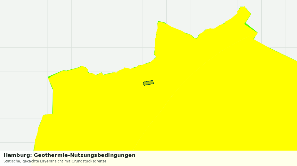 Statische Kartenansicht: Hamburg: Geothermie-Nutzungsbedingungen