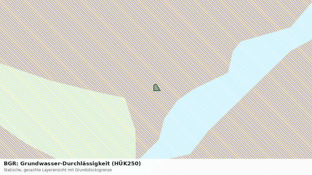 Statische Kartenansicht: BGR: Grundwasser-Durchlässigkeit (HÜK250)