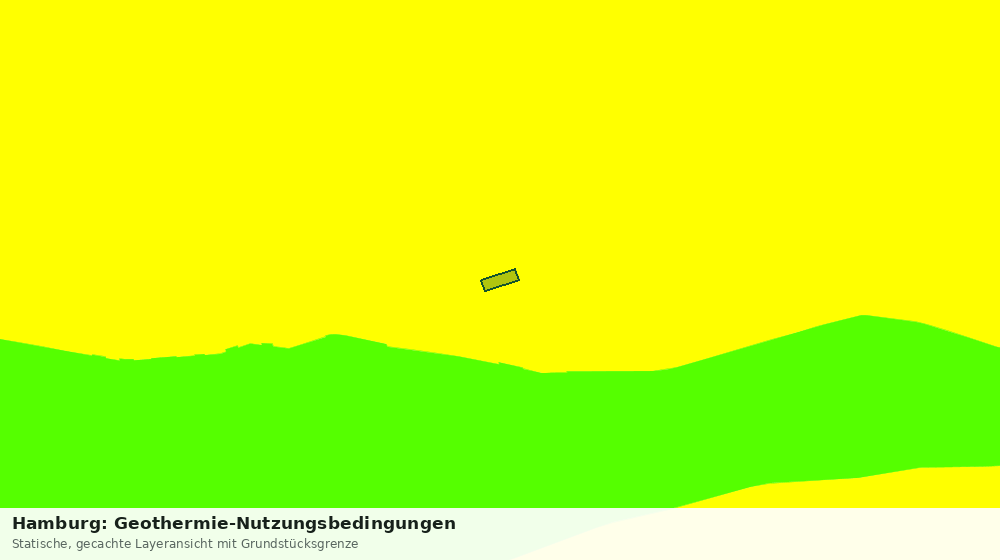 Statische Kartenansicht: Hamburg: Geothermie-Nutzungsbedingungen