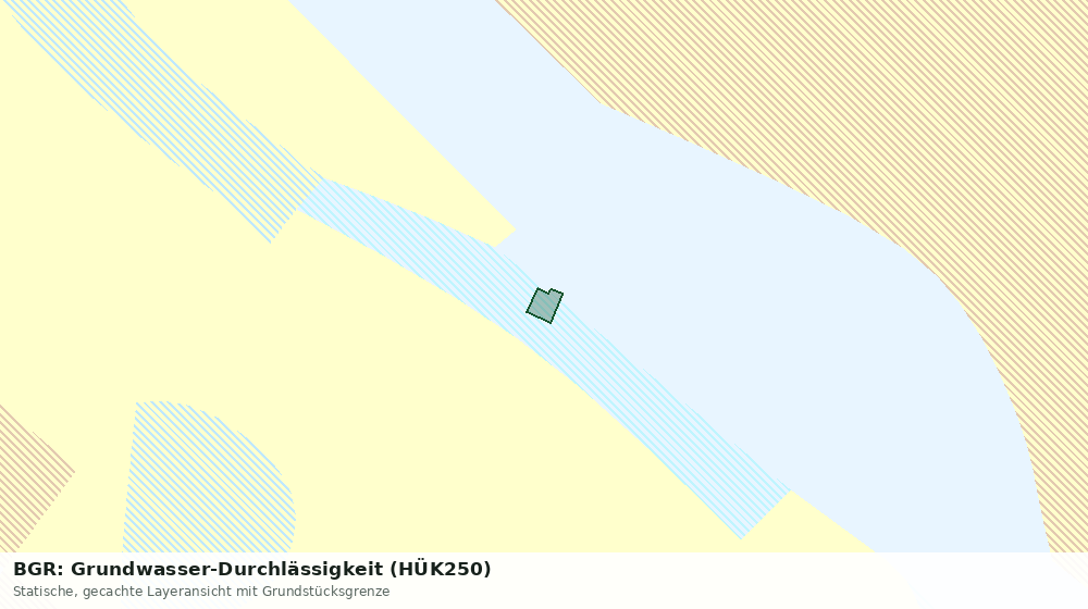 Statische Kartenansicht: BGR: Grundwasser-Durchlässigkeit (HÜK250)