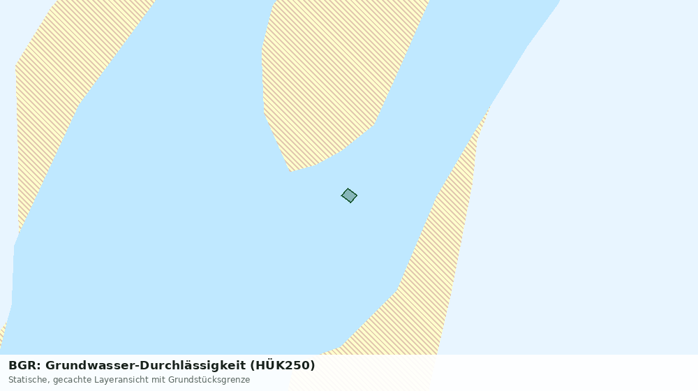 Statische Kartenansicht: BGR: Grundwasser-Durchlässigkeit (HÜK250)