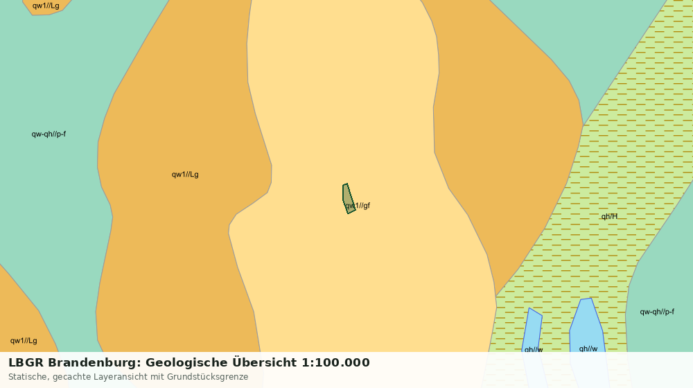 Statische Kartenansicht: LBGR Brandenburg: Geologische Übersicht 1:100.000