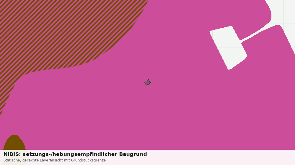Statische Kartenansicht: NIBIS: setzungs-/hebungsempfindlicher Baugrund