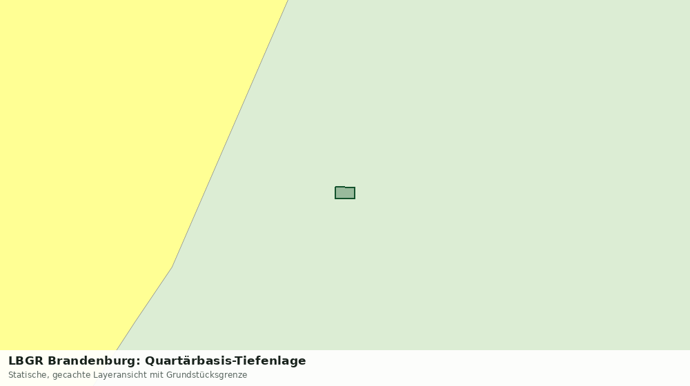 Statische Kartenansicht: LBGR Brandenburg: Quartärbasis-Tiefenlage