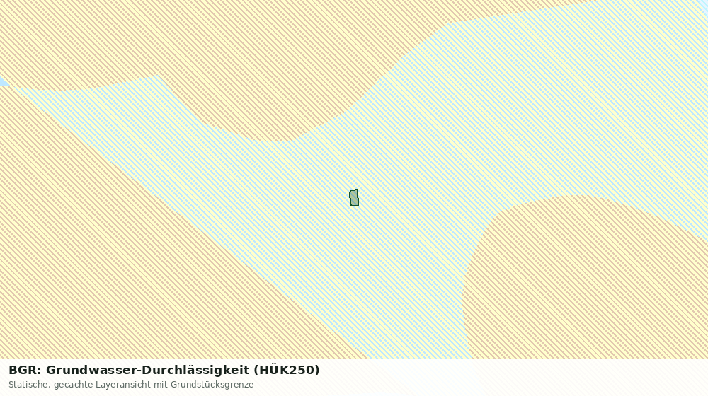 Statische Kartenansicht: BGR: Grundwasser-Durchlässigkeit (HÜK250)