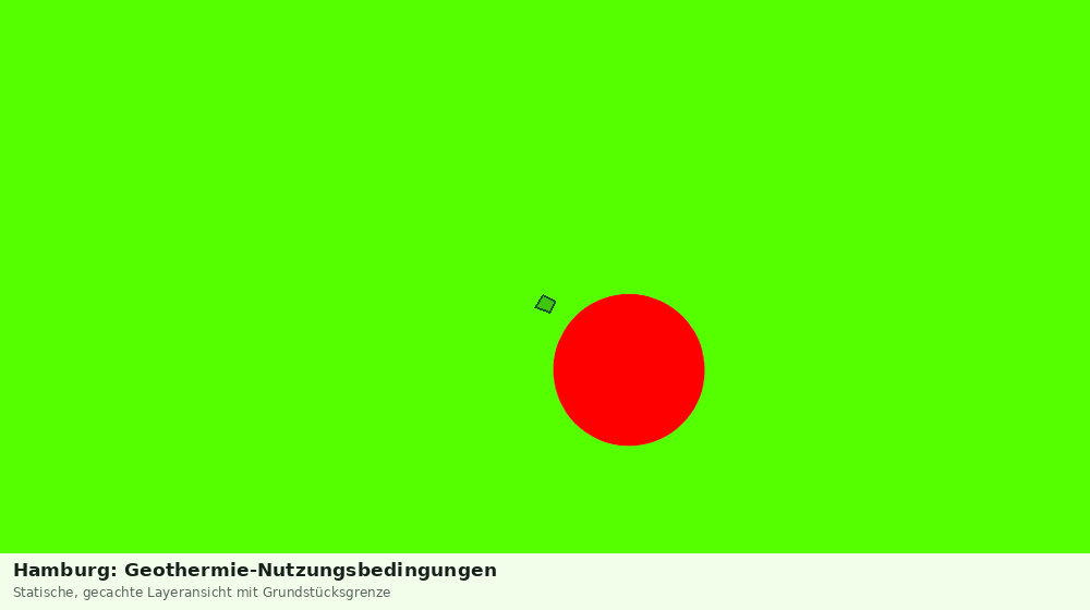 Statische Kartenansicht: Hamburg: Geothermie-Nutzungsbedingungen