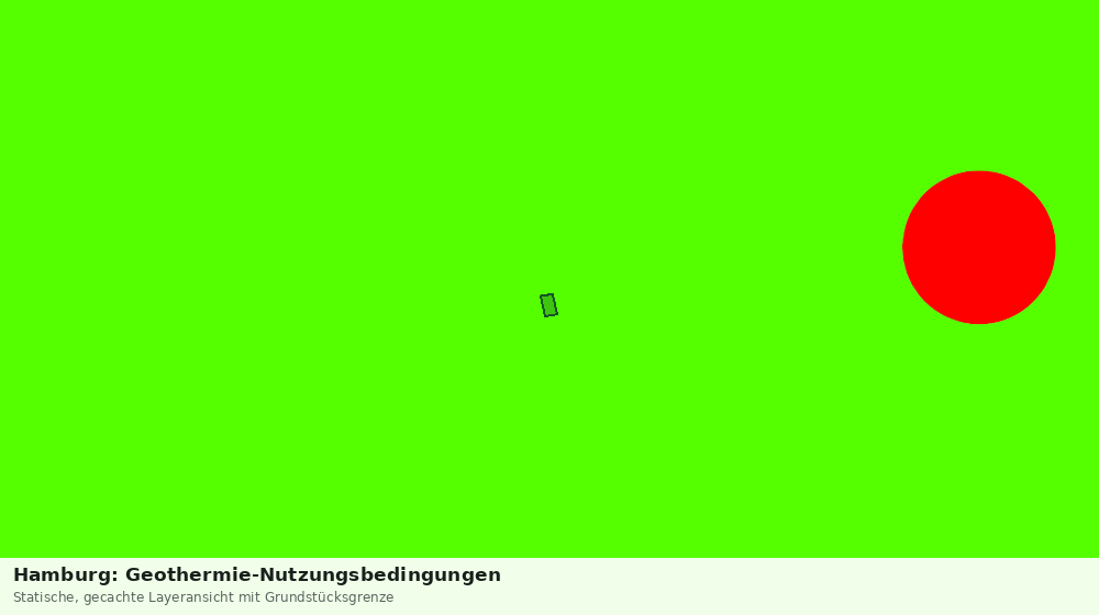 Statische Kartenansicht: Hamburg: Geothermie-Nutzungsbedingungen
