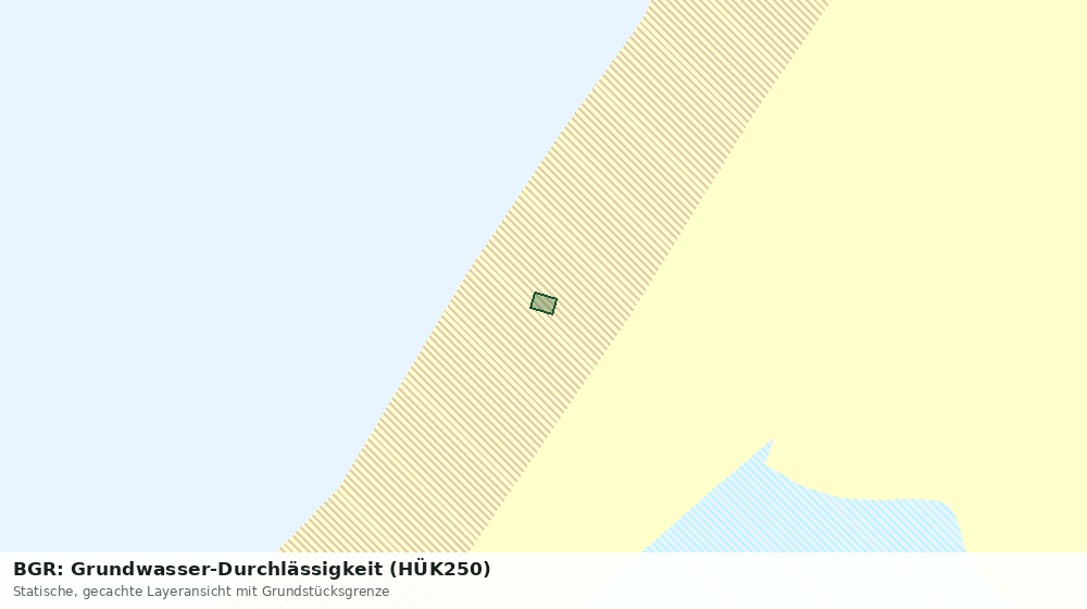 Statische Kartenansicht: BGR: Grundwasser-Durchlässigkeit (HÜK250)