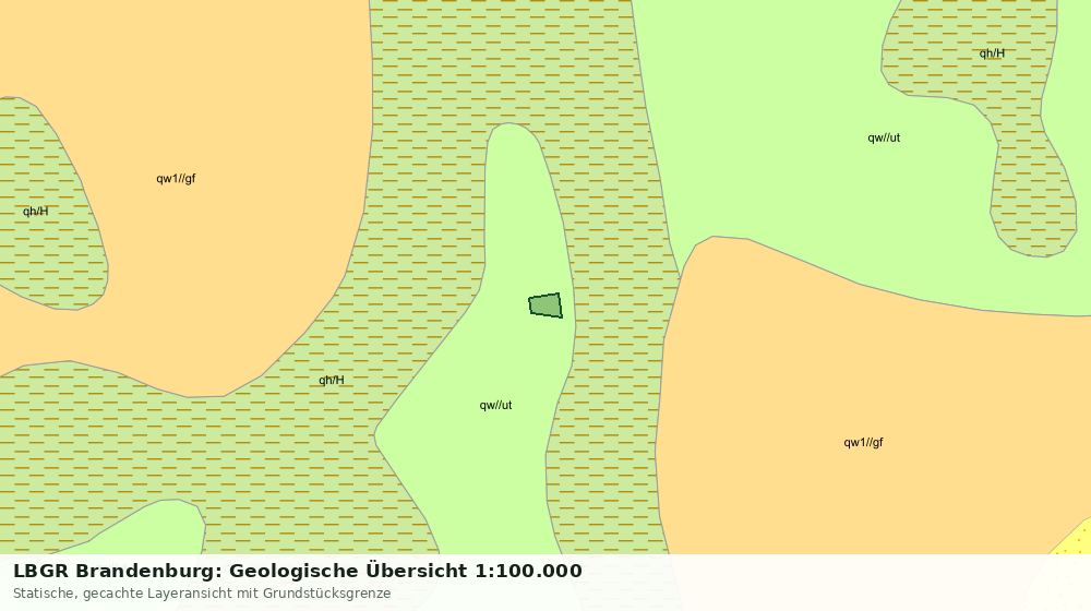 Statische Kartenansicht: LBGR Brandenburg: Geologische Übersicht 1:100.000