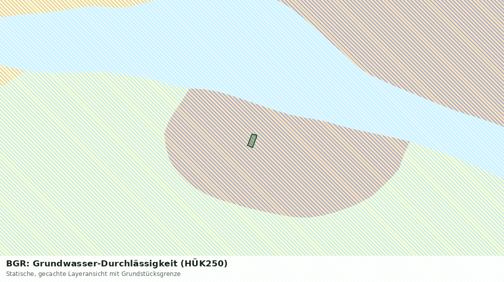 Statische Kartenansicht: BGR: Grundwasser-Durchlässigkeit (HÜK250)