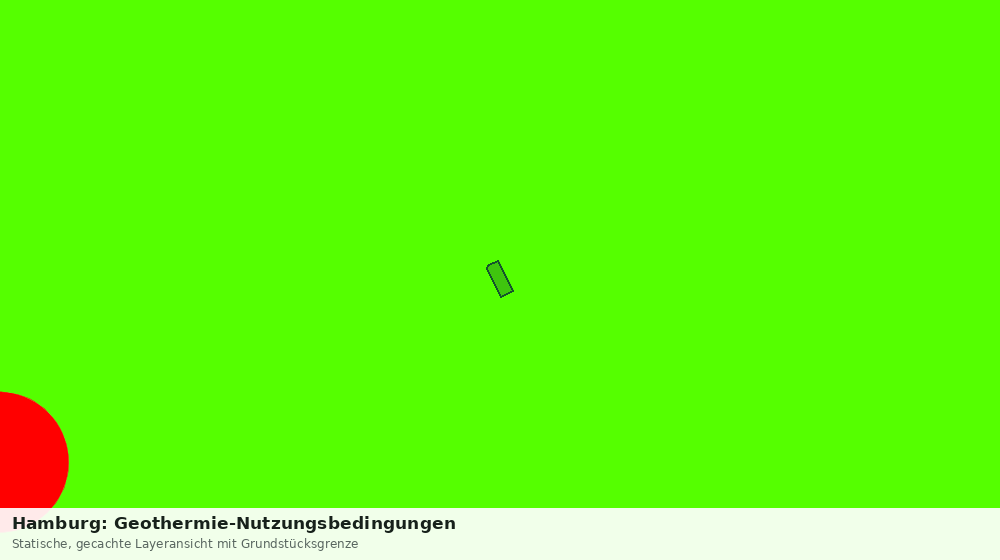 Statische Kartenansicht: Hamburg: Geothermie-Nutzungsbedingungen