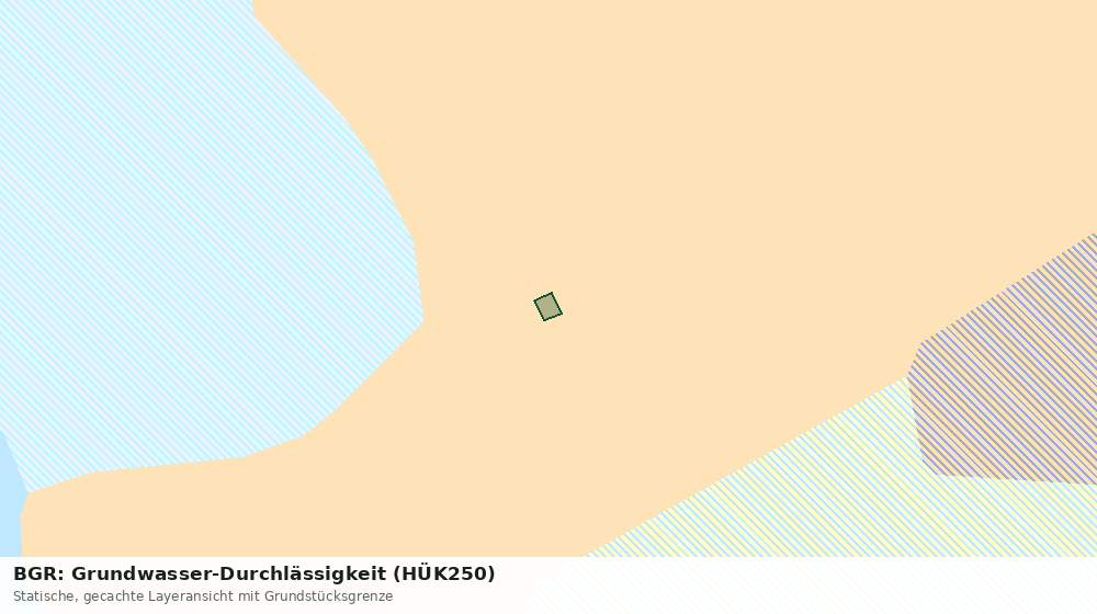 Statische Kartenansicht: BGR: Grundwasser-Durchlässigkeit (HÜK250)