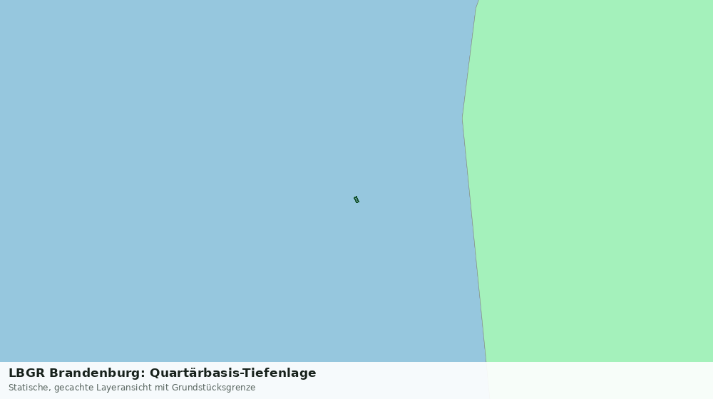 Statische Kartenansicht: LBGR Brandenburg: Quartärbasis-Tiefenlage