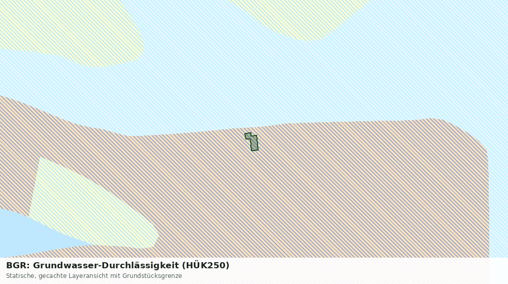 Statische Kartenansicht: BGR: Grundwasser-Durchlässigkeit (HÜK250)