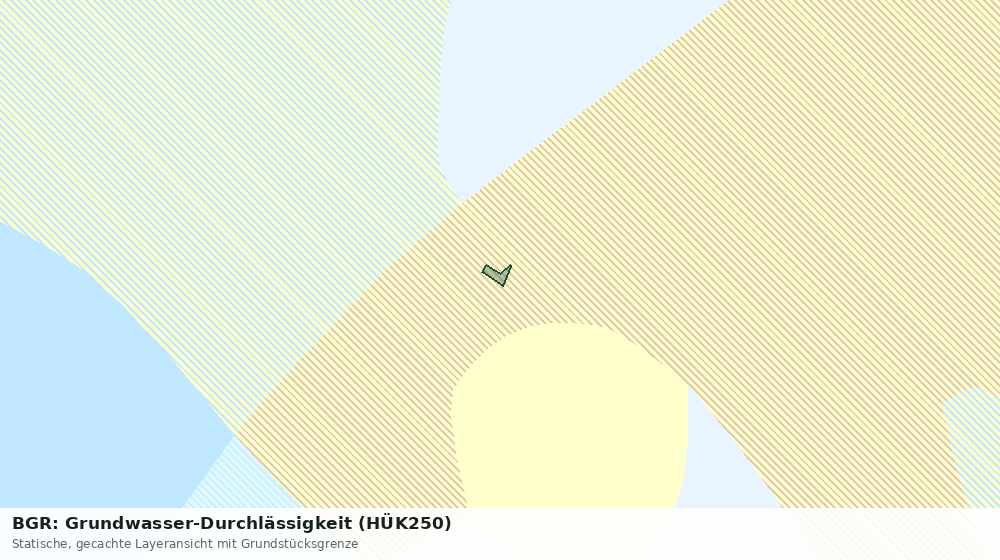 Statische Kartenansicht: BGR: Grundwasser-Durchlässigkeit (HÜK250)