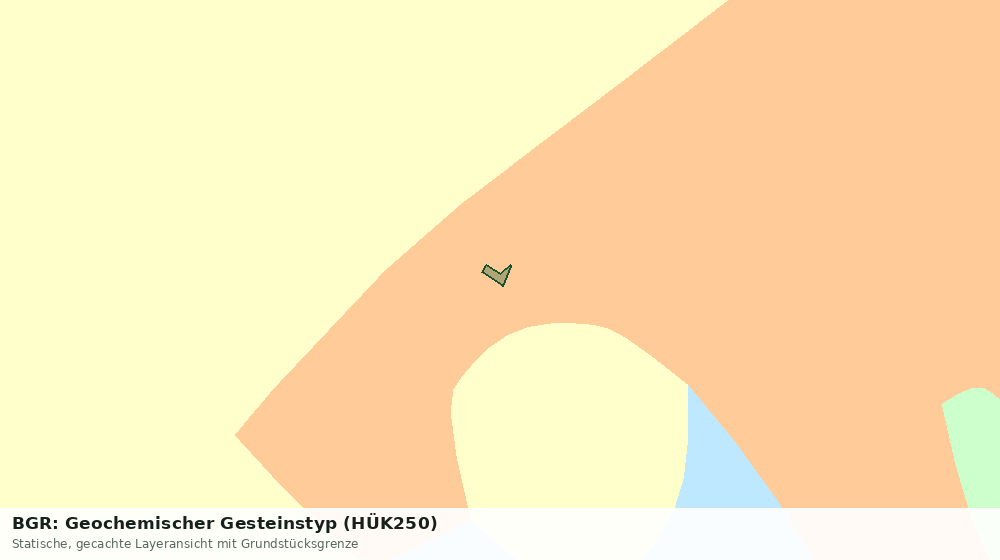 Statische Kartenansicht: BGR: Geochemischer Gesteinstyp (HÜK250)