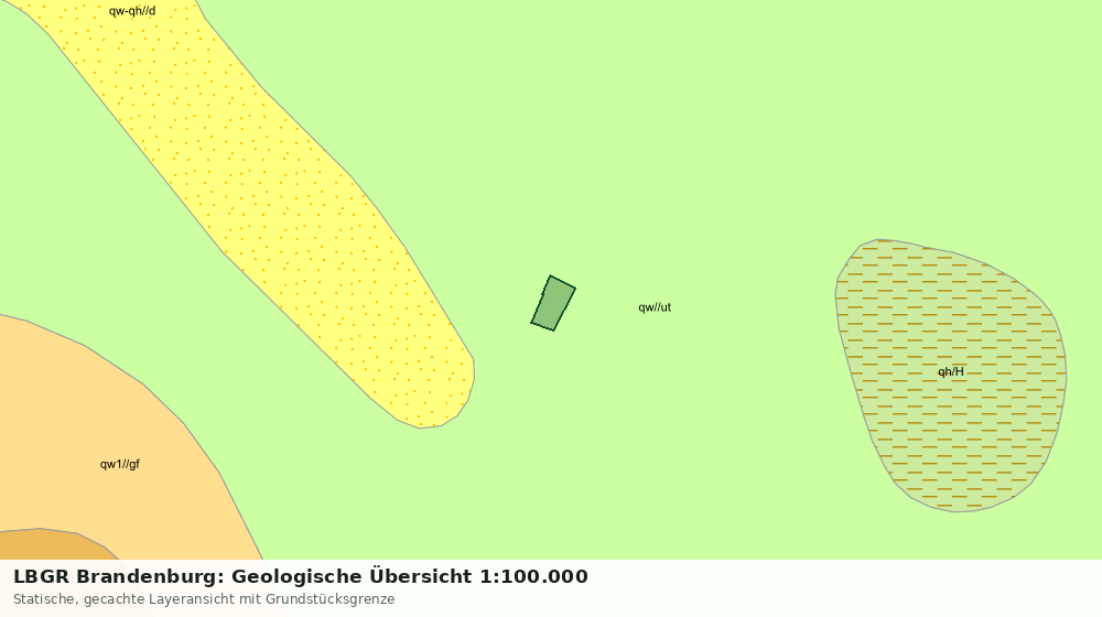 Statische Kartenansicht: LBGR Brandenburg: Geologische Übersicht 1:100.000