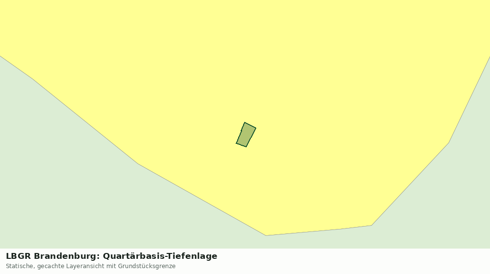 Statische Kartenansicht: LBGR Brandenburg: Quartärbasis-Tiefenlage