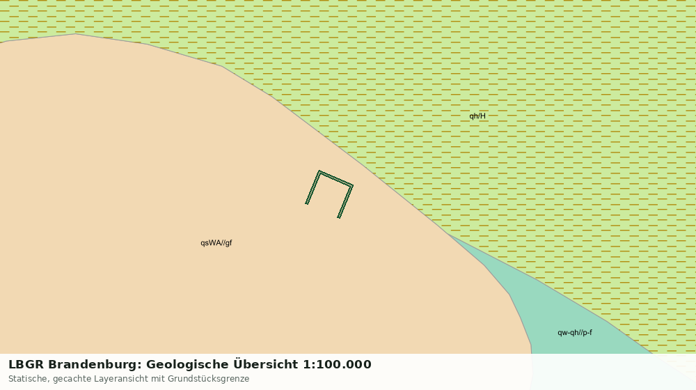 Statische Kartenansicht: LBGR Brandenburg: Geologische Übersicht 1:100.000