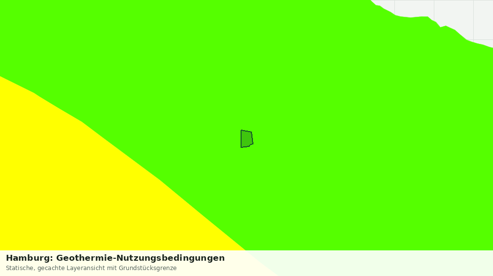 Statische Kartenansicht: Hamburg: Geothermie-Nutzungsbedingungen