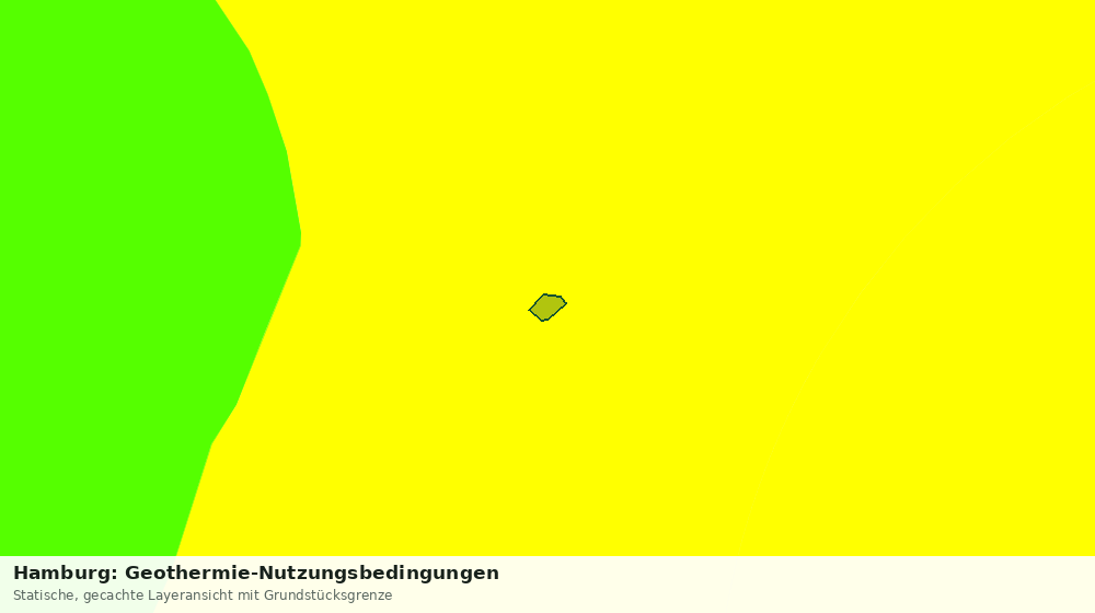 Statische Kartenansicht: Hamburg: Geothermie-Nutzungsbedingungen