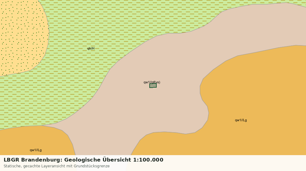 Statische Kartenansicht: LBGR Brandenburg: Geologische Übersicht 1:100.000