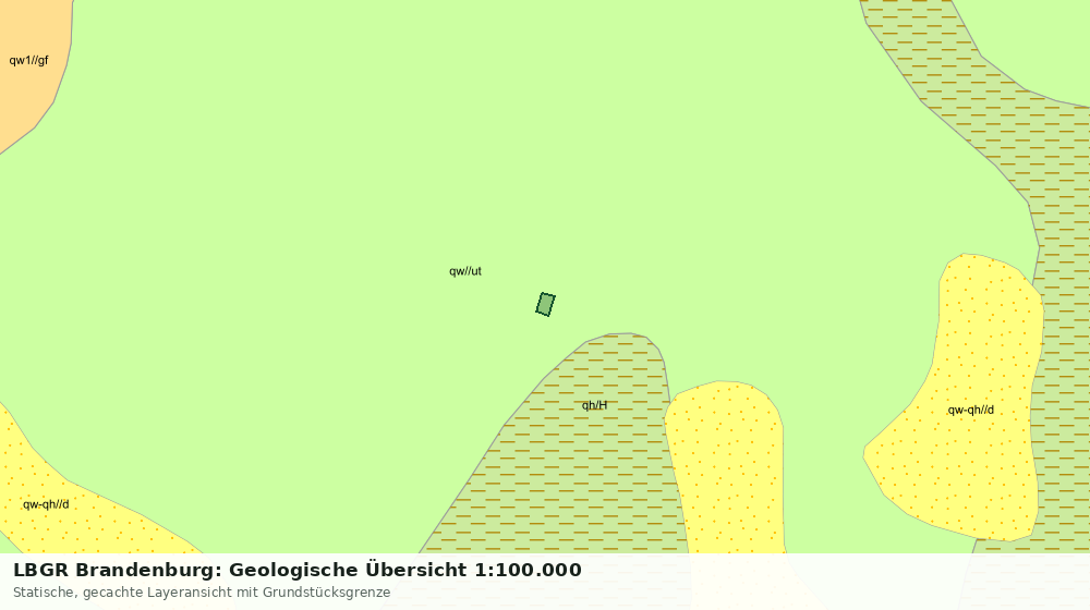 Statische Kartenansicht: LBGR Brandenburg: Geologische Übersicht 1:100.000