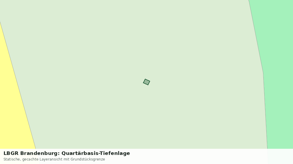 Statische Kartenansicht: LBGR Brandenburg: Quartärbasis-Tiefenlage