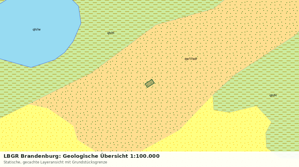 Statische Kartenansicht: LBGR Brandenburg: Geologische Übersicht 1:100.000
