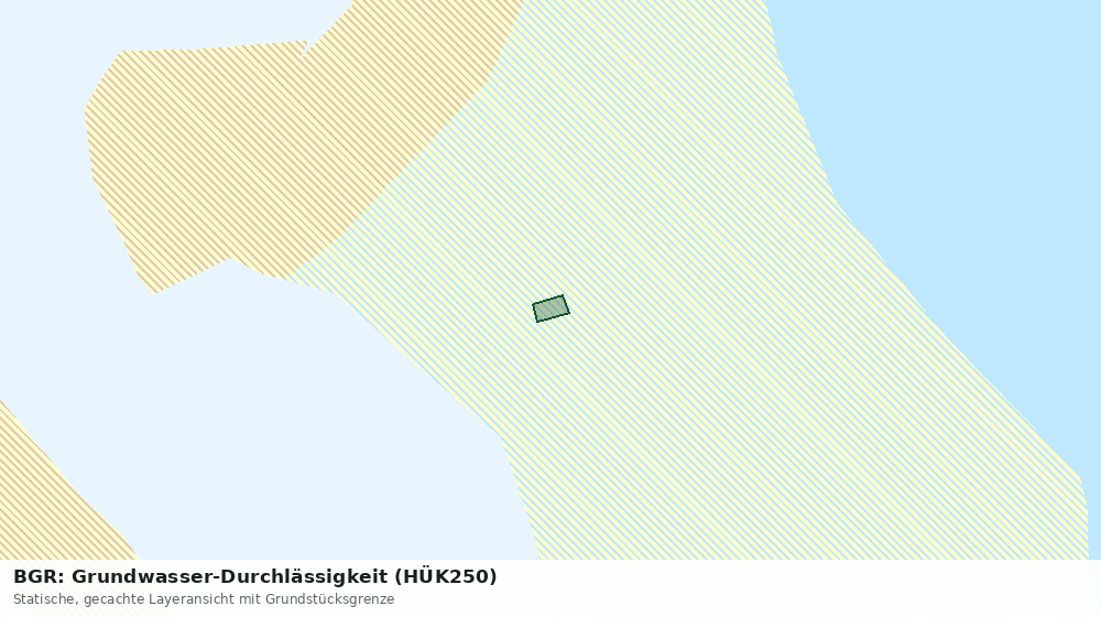 Statische Kartenansicht: BGR: Grundwasser-Durchlässigkeit (HÜK250)