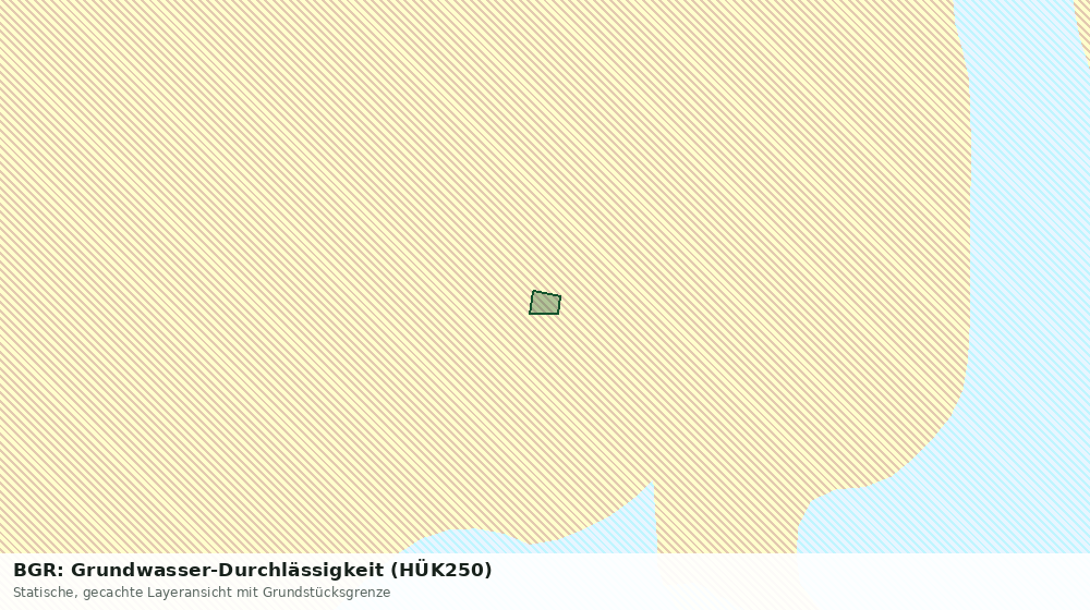 Statische Kartenansicht: BGR: Grundwasser-Durchlässigkeit (HÜK250)