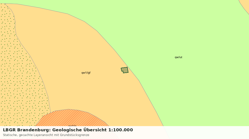 Statische Kartenansicht: LBGR Brandenburg: Geologische Übersicht 1:100.000