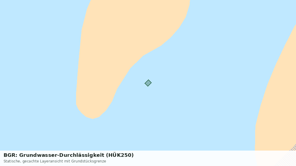 Statische Kartenansicht: BGR: Grundwasser-Durchlässigkeit (HÜK250)