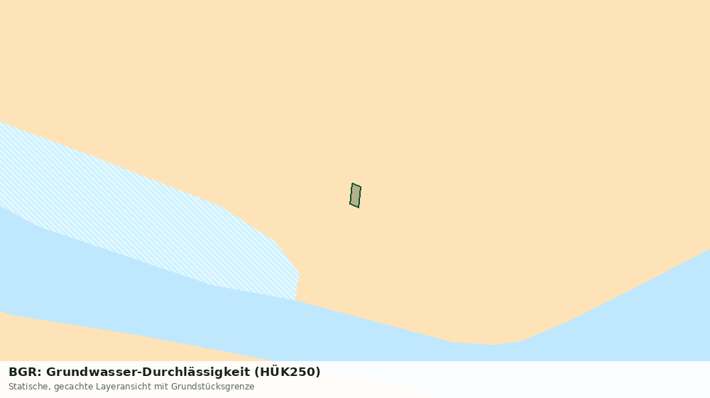 Statische Kartenansicht: BGR: Grundwasser-Durchlässigkeit (HÜK250)